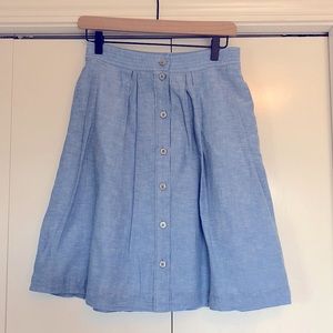 J. Crew Chambray Skirt